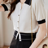 French Sweet Collared Knit Sweater - liwisi