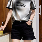 Casual Striped Short-Sleeve T-Shirt