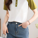 Color Block Raglan T-Shirt