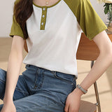 Color Block Raglan T-Shirt