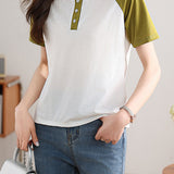 Color Block Raglan T-Shirt