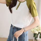 Color Block Raglan T-Shirt
