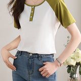 Color Block Raglan T-Shirt