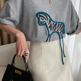 Cute Fun Zebra Print T-Shirt