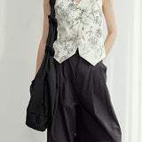 Floral Print Half-Skirt Set