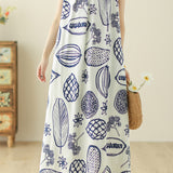 Color Block Three-Quarter Sleeve Slim Dress