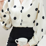Elegant Polka Dot Shirt - liwisi