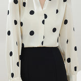 Elegant Polka Dot Shirt - liwisi