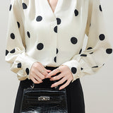 Elegant Polka Dot Shirt - liwisi