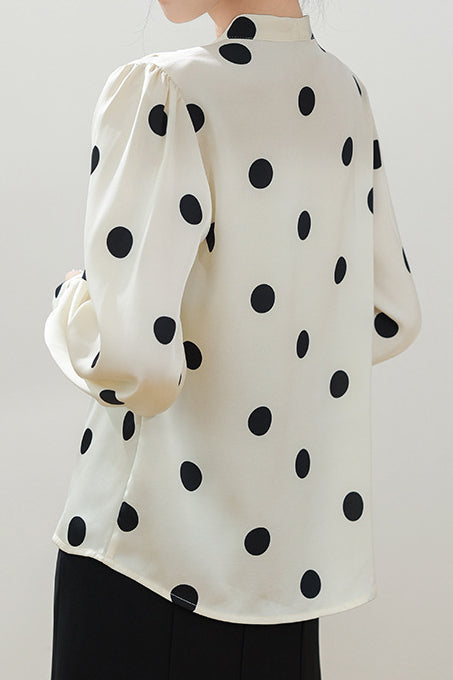 Elegant Polka Dot Shirt - liwisi