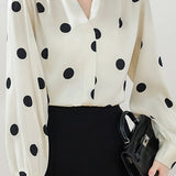 Elegant Polka Dot Shirt - liwisi