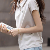Flower Embroidery Women's T-shirt