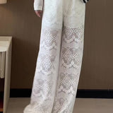 Hollow Lace Long Pants