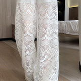 Hollow Lace Long Pants