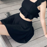 Two-Piece Skirted Boxers Swimsuit