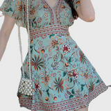 Vacation Ethnic Two-Piece Swimsuit Set