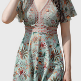 Vacation Ethnic Two-Piece Swimsuit Set
