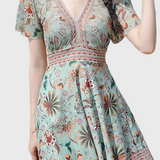 Vacation Ethnic Two-Piece Swimsuit Set