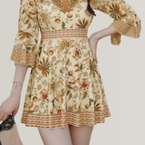Vacation Ethnic Swimsuit Set