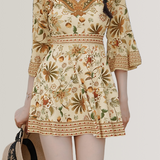 Vacation Ethnic Swimsuit Set