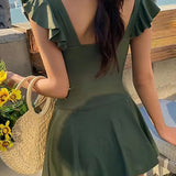 French Sweet Swim Dress