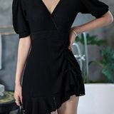 French Elegant Swim Dress