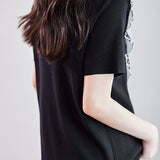 Elegant Lace Patchwork Knit Sweater