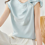French Style Sleeveless Shirt