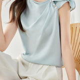 French Style Sleeveless Shirt