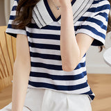 Simple Versatile Striped T-Shirt