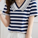 Simple Versatile Striped T-Shirt