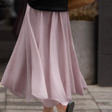 Elegant Flowing Midi Skirt