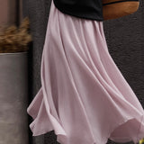 Elegant Flowing Midi Skirt