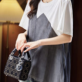 Spaghetti Strap Mesh Panel Faux Two-Piece T-Shirt