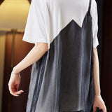 Spaghetti Strap Mesh Panel Faux Two-Piece T-Shirt