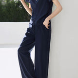 Color Block Spliced T-Shirt and Pants Set