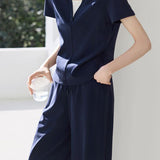 Color Block Spliced T-Shirt and Pants Set