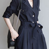 Casual Commuter Suit Jumpsuit