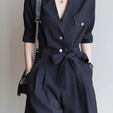 Casual Commuter Suit Jumpsuit