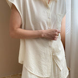 Wrinkled Texture Shorts Set