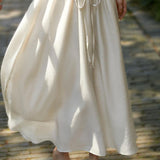 Elegant Slim A-line Umbrella Skirt