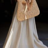 Elegant Slim A-line Umbrella Skirt