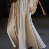 Elegant Slim A-line Umbrella Skirt