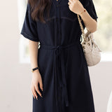 Loose Design Shirt Dress