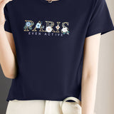 Printed Round Neck T-Shirt