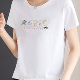 Printed Round Neck T-Shirt