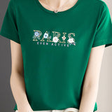 Printed Round Neck T-Shirt