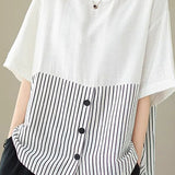 Artistic Patchwork Short Sleeve T-Shirt