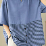 Artistic Patchwork Short Sleeve T-Shirt