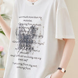 Beaded Print Short Sleeve T-Shirt